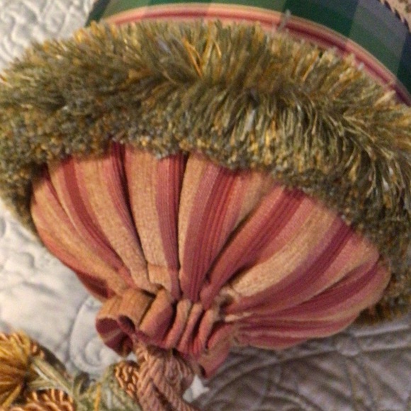 Decorative Bolster Pillow with Fringe and Tassels - Picture 5 of 7